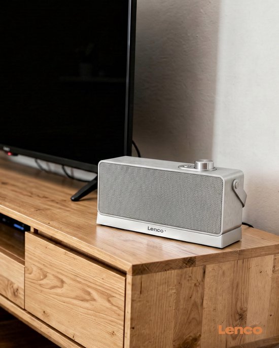 Lenco WTVS-100SI - Draadloze TV-luidspreker en gehoorversterker voor senioren - Met oplaadstation, 3 gehoorprofielen en spraakverbetering - Zilver van Lenco — afbeelding 5
