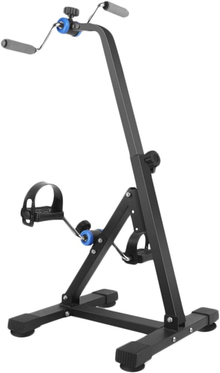 Pedaaltrainer Hometrainer - Mini Fiets - Revalidatie Fitness - Verstelbare Weerstand - 105 cm Hoogte - Zwart
