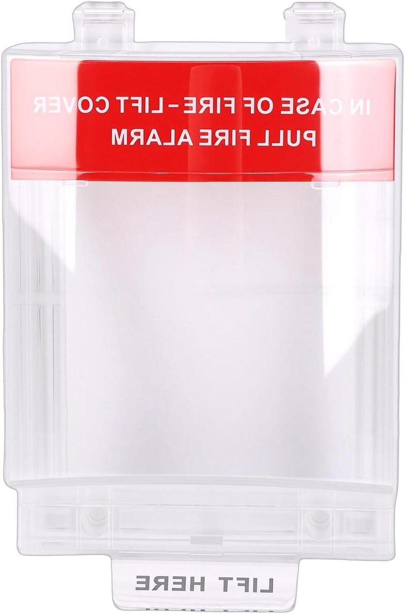 Brandalarm Trekstation Afdekking - Noodknop Beschermer - Veiligheid Verhoging - Vuurvast Materiaal - 22x15x8 cm - Transparant