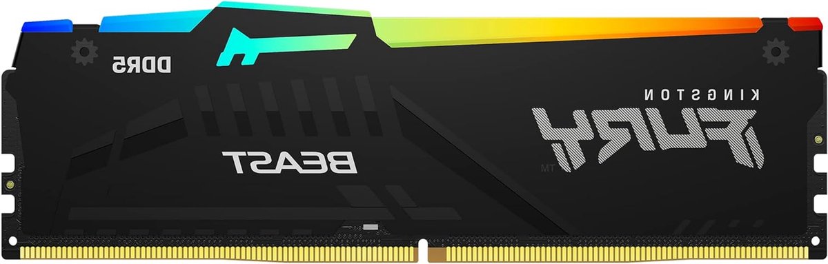DDR5 RAM Module - Geheugenmodule Werkgeheugen - Gaming PC Upgrade - RGB Verlichting - 16GB - Zwart