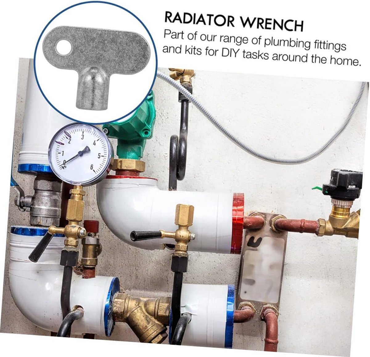 Radiator Ontluchtingssleutels - Waterkraan Sleutel - Verwarming Ontluchten - Vierkante Fitting - 20 stuks - Zilver