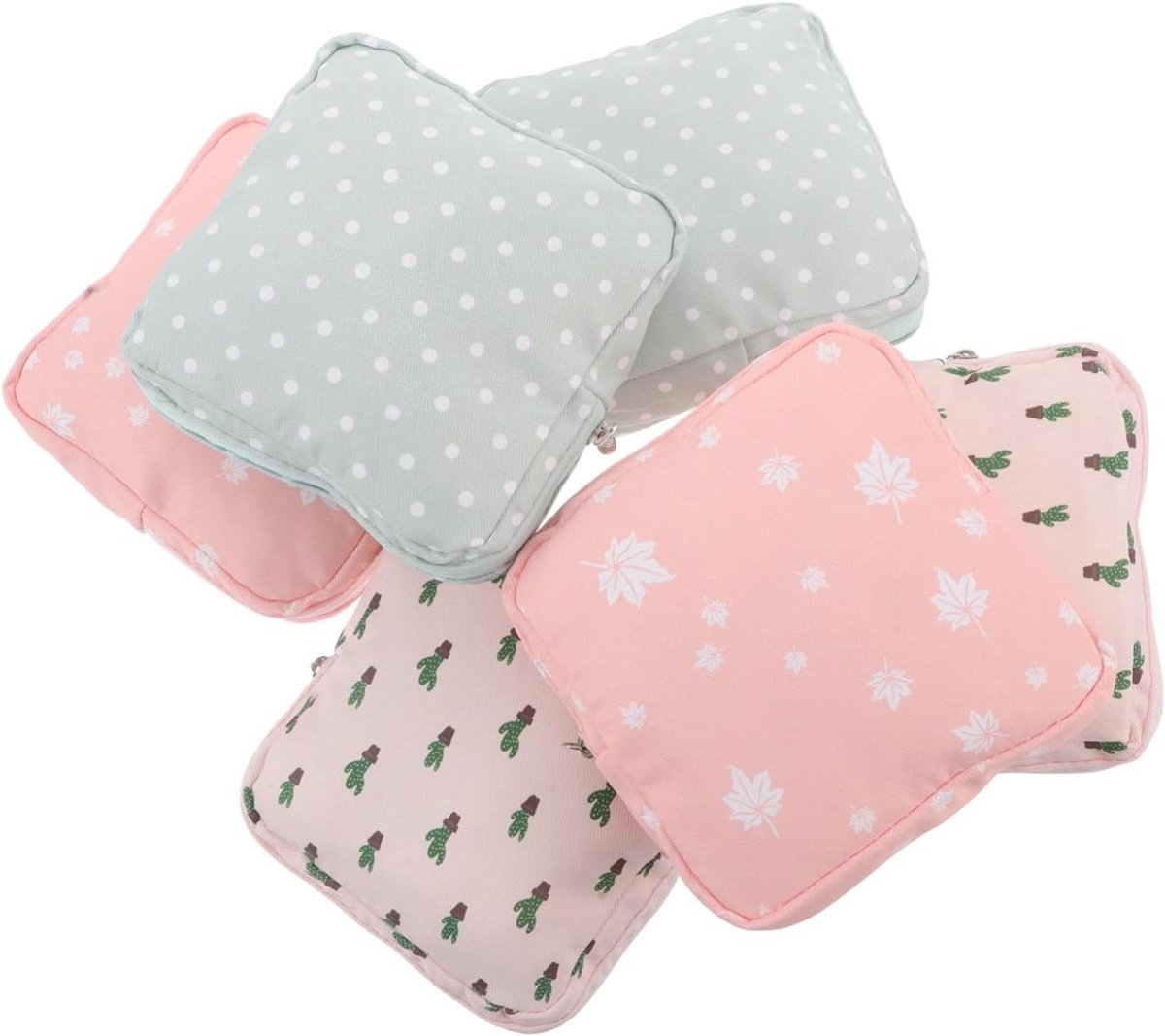Opbergzakje voor Maandverband - Menstruatie Tasje Organizer - Persoonlijke Hygiëne - Discreet en Stijlvol - 15 x 15 cm - Multicolor