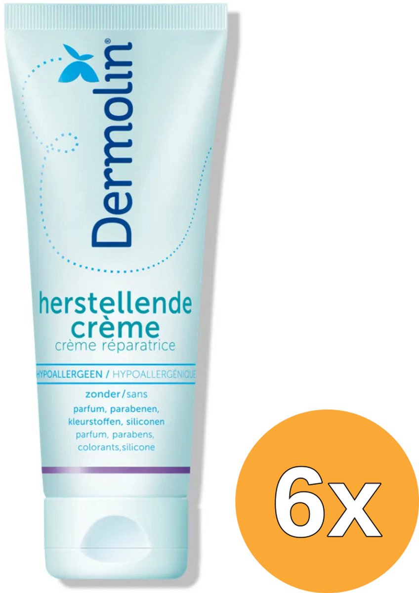 6x Dermolin Herstellende Creme (75 ml)