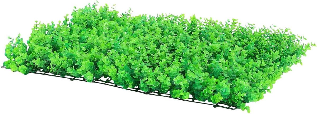 Kunstgras Muurdecoratie - Nepplanten Groene Wand - Tuin Balkon Decoratie - Onderhoudsvriendelijk Realistisch - 60 x 40 x 9 cm