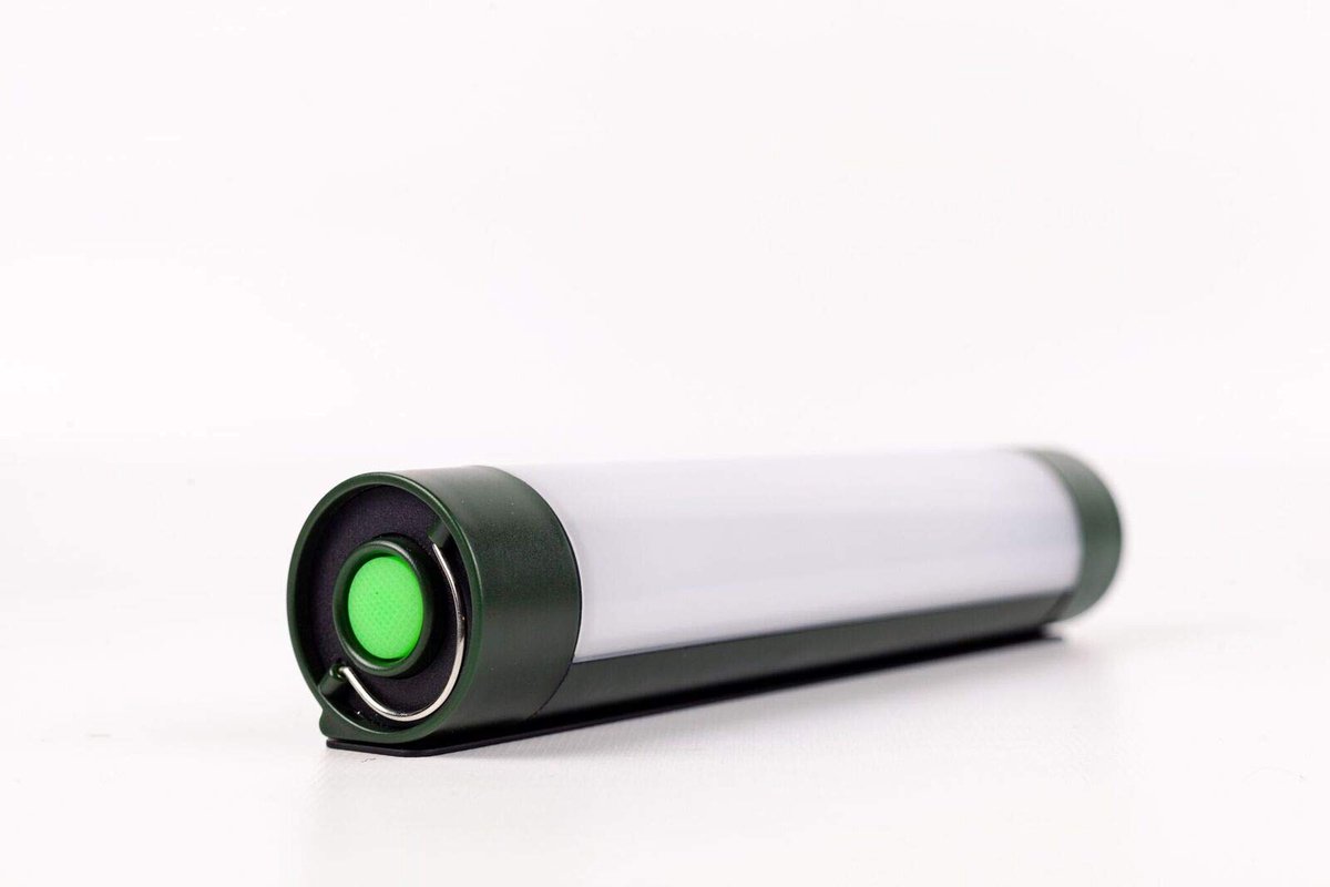 SnelShoppen - Verbeterd oplaadbaar bivvy licht - magnetische LED-vislamp met afstandsbediening, 2600 mAh powerbank, waterdicht, rood/groen/wit voor ca