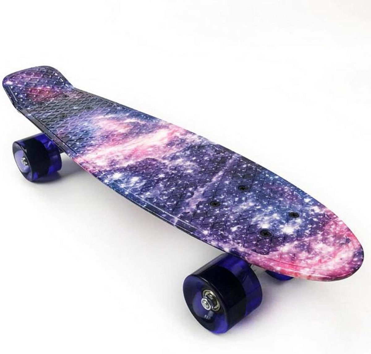 Mini Cruiser Skateboard Compleet Board Stabiel Rijden LED Lichtgevende Wielen 22 inch