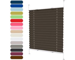 Plissé Gordijn Koord - Raambekleding - Lichtregeling - Top Down Bottom Up - 50 x 215 cm - Bruin