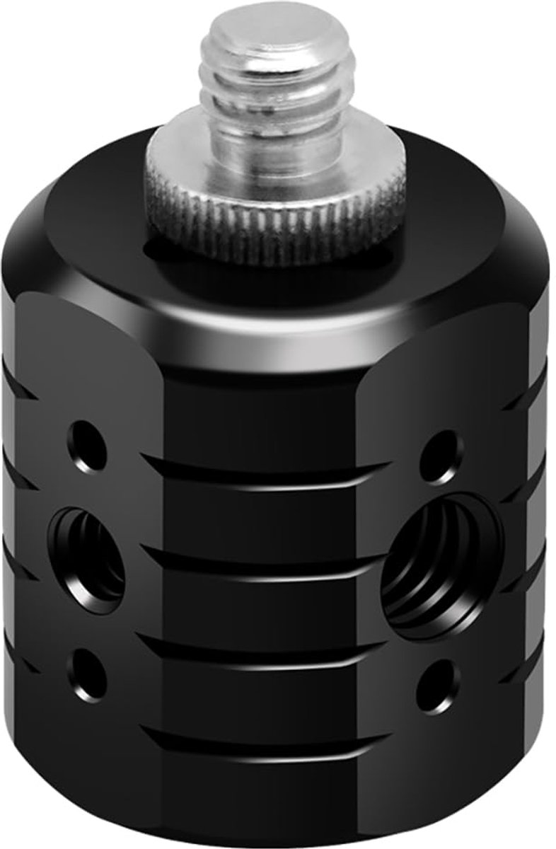 longziming -Statief Schroefadapter - Universele 1/4 naar ARRI Montageadapter - Aluminium Legering - CNC Precisie - Uitbreidingsadapter voor Camera, Monitor, Microfoon en LED Lamp - 1 Stuk