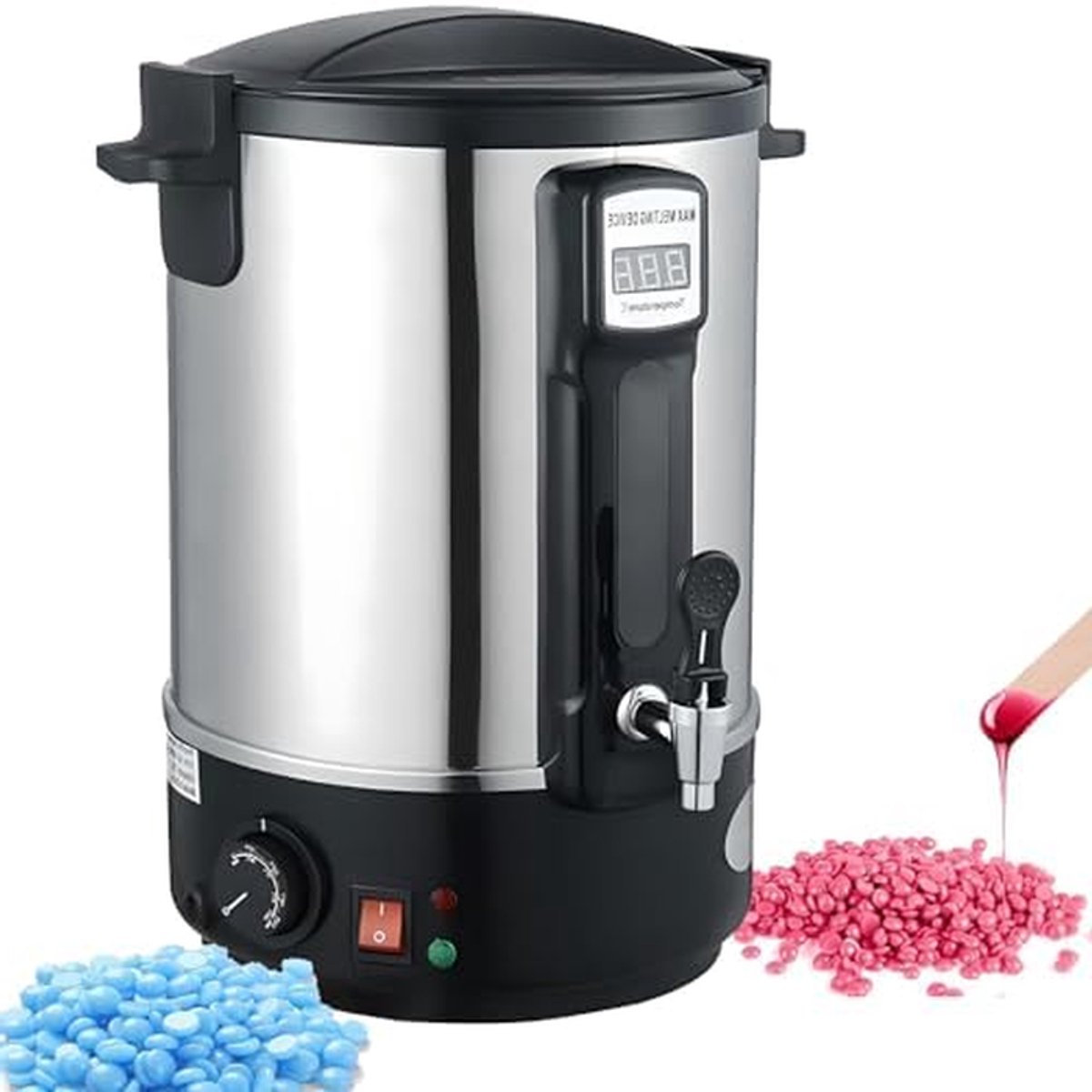 Elektrische Wax Smelter - Kaars Smelter Harsverwarmer - Kaarsen Maken - Snelle Verwarming - 8L - Zilver