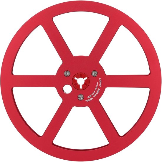 Lege Spoel - Tape Spoel Reel - Geluidsopname - Aluminiumlegering - 7 inch - Rood — afbeelding 3