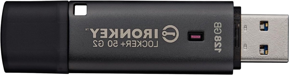 Gecodeerde USB-stick - Versleutelde Datastick - Veilige Bestandsopslag - Hardware Encryptie - 128 GB - Zilver