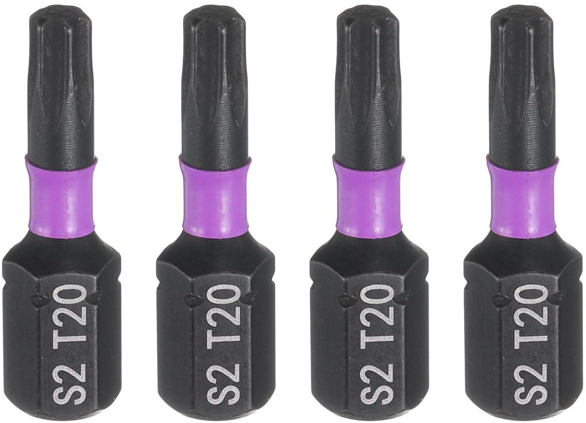T20 Torx Bit Set - 4 Stuks Magnetische Schroevendraaiers