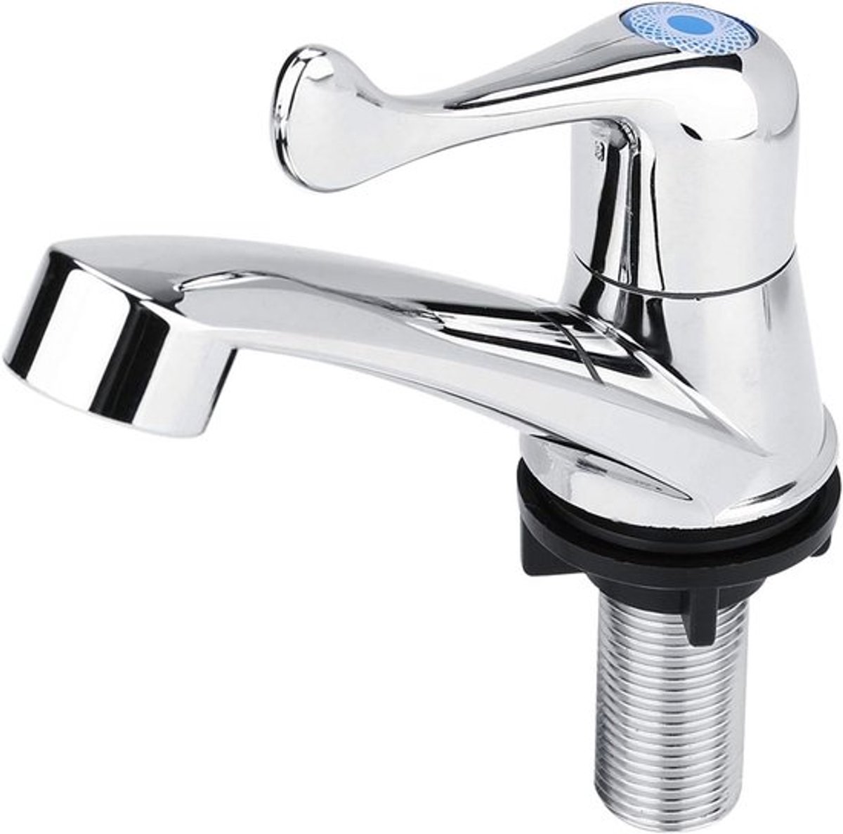 Kunststof Enkele Koude Kraan - Wastafelkraan Badkamer - Eenhendel Wastafel Accessoires voor Badkamer en Keuken (Achterhendel G1/2)