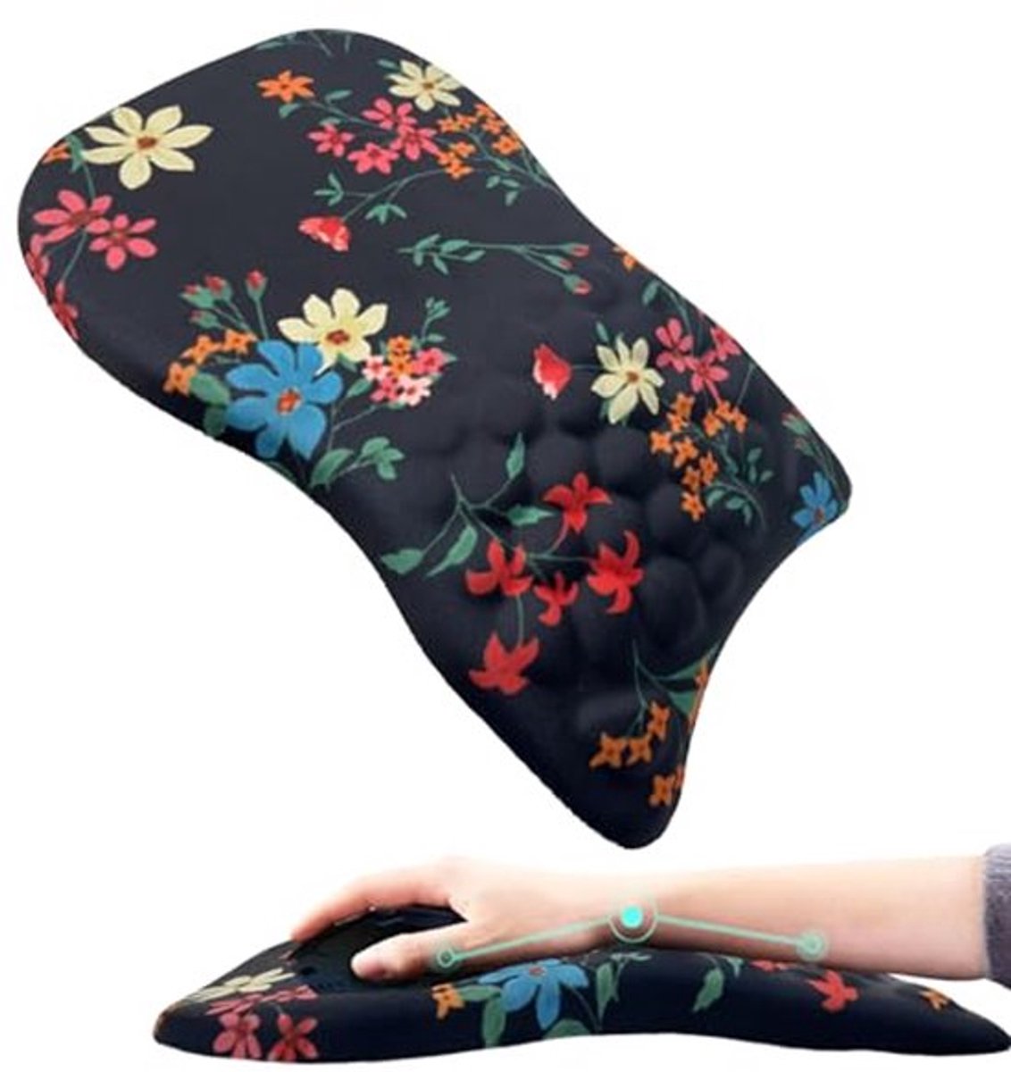 Ergonomische Muismat met Polssteun en Massageontwerp