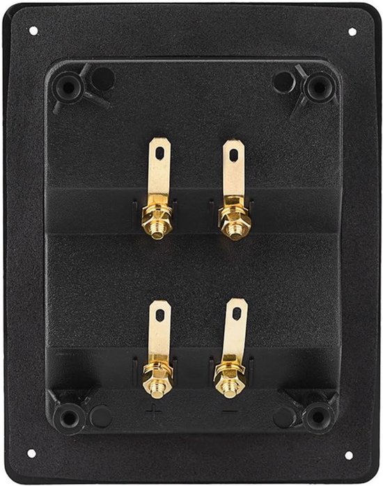 Binding posts voor luidsprekers - Terminalen - Connectoren - 4 Stuks - Luidspreker-terminalblok - Akoestische Componenten - Met Schroef - 3 mm Versterkte Basisplaat - Voor Thuis - Hotel - Gang — afbeelding 3
