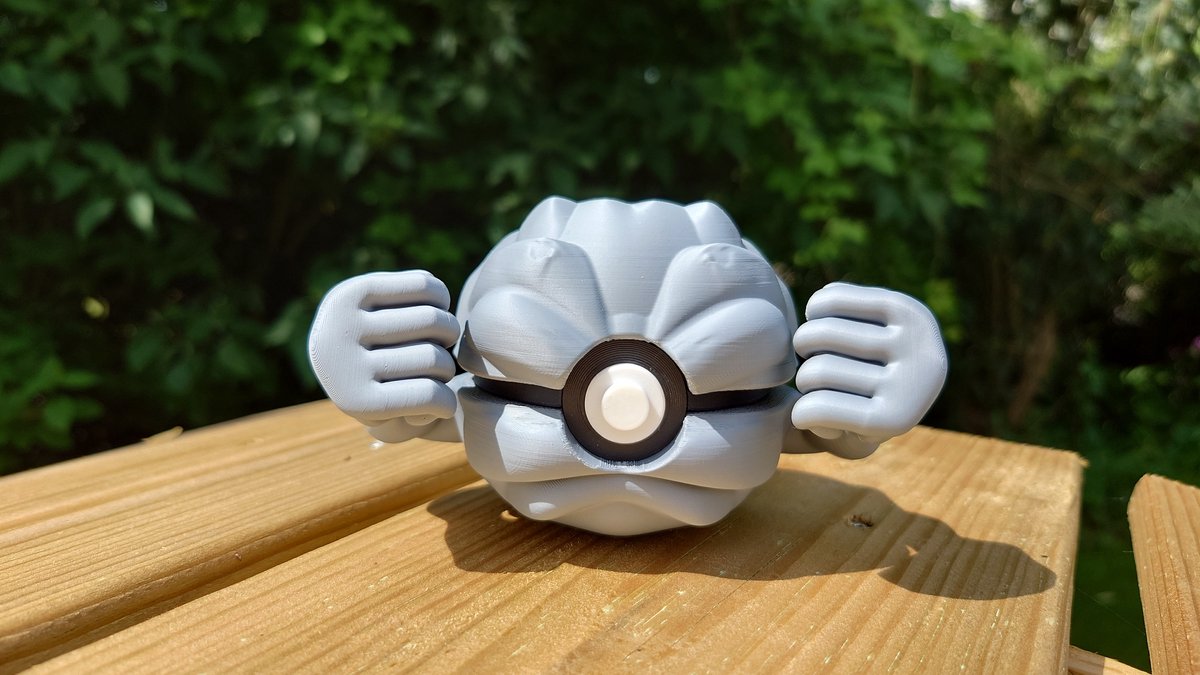 #0074 Geodude 3d geprinte Pokéball