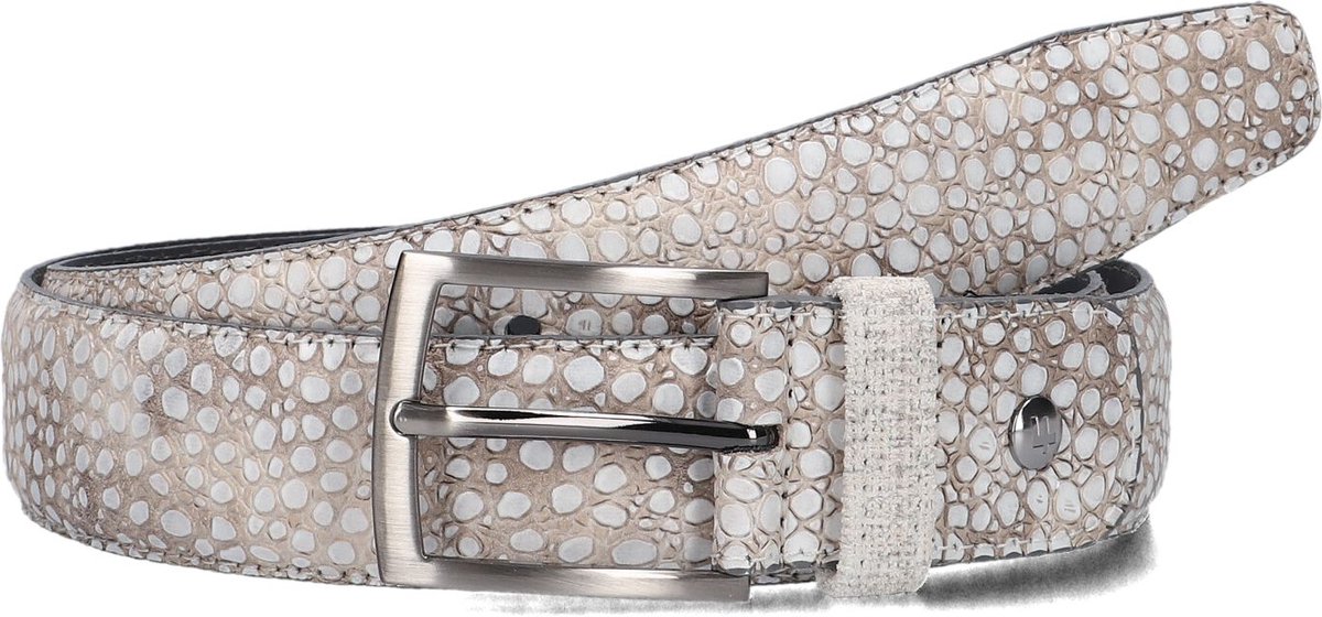 Floris Van Bommel Cfm-10074 De Belter Riemen - Creme - Maat 115