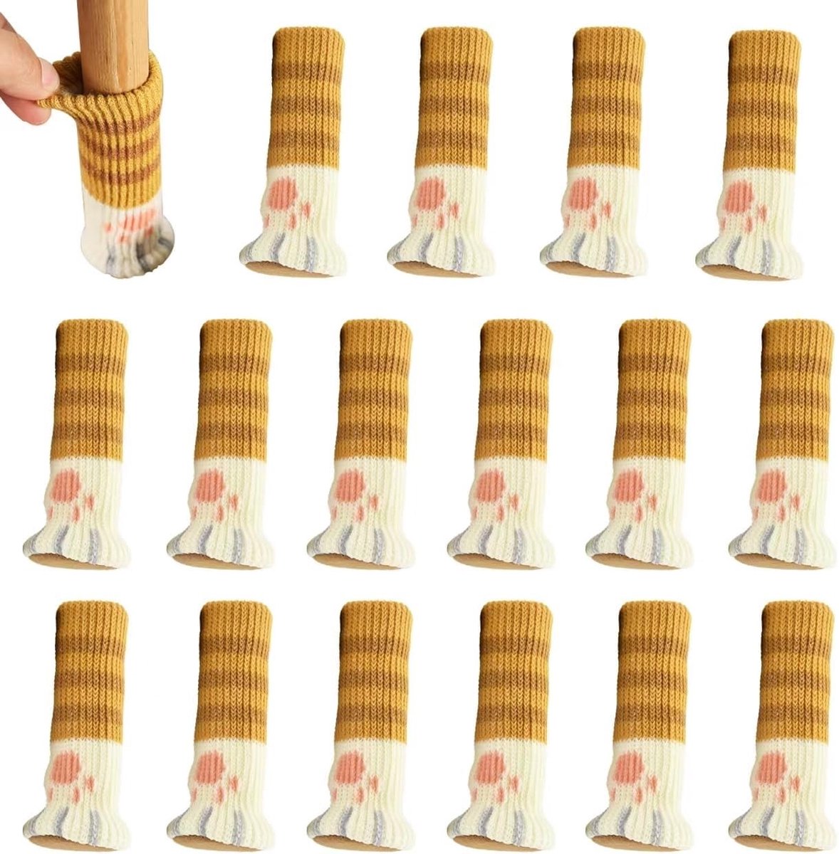 Stoelbeensokken - Kattenklauwstijl - Elastisch - Vloerbeschermers voor Stoelen