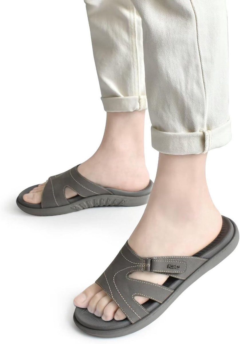 Dames Orthopedische Zwembadschoenen - Grijs - 37 EU - Lichtgewicht Sandalen met Arch Ondersteuning - Voor Vrouwen