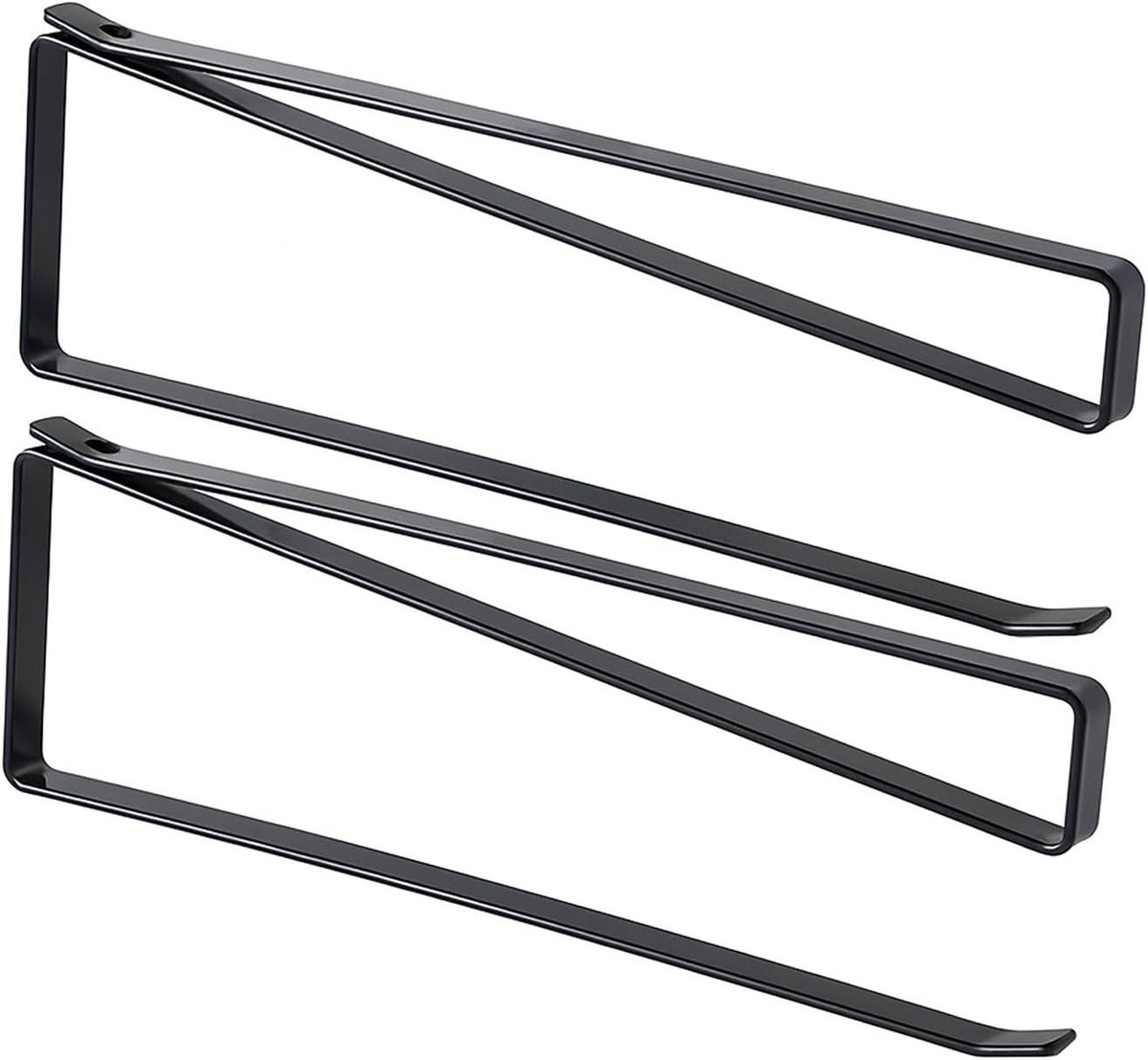 Keukenrolhouder - Zwart - 26 x 10 x 1,2 cm - Boorvrije Papierhanddoekrolhouder - Voor Keuken en Badkamer