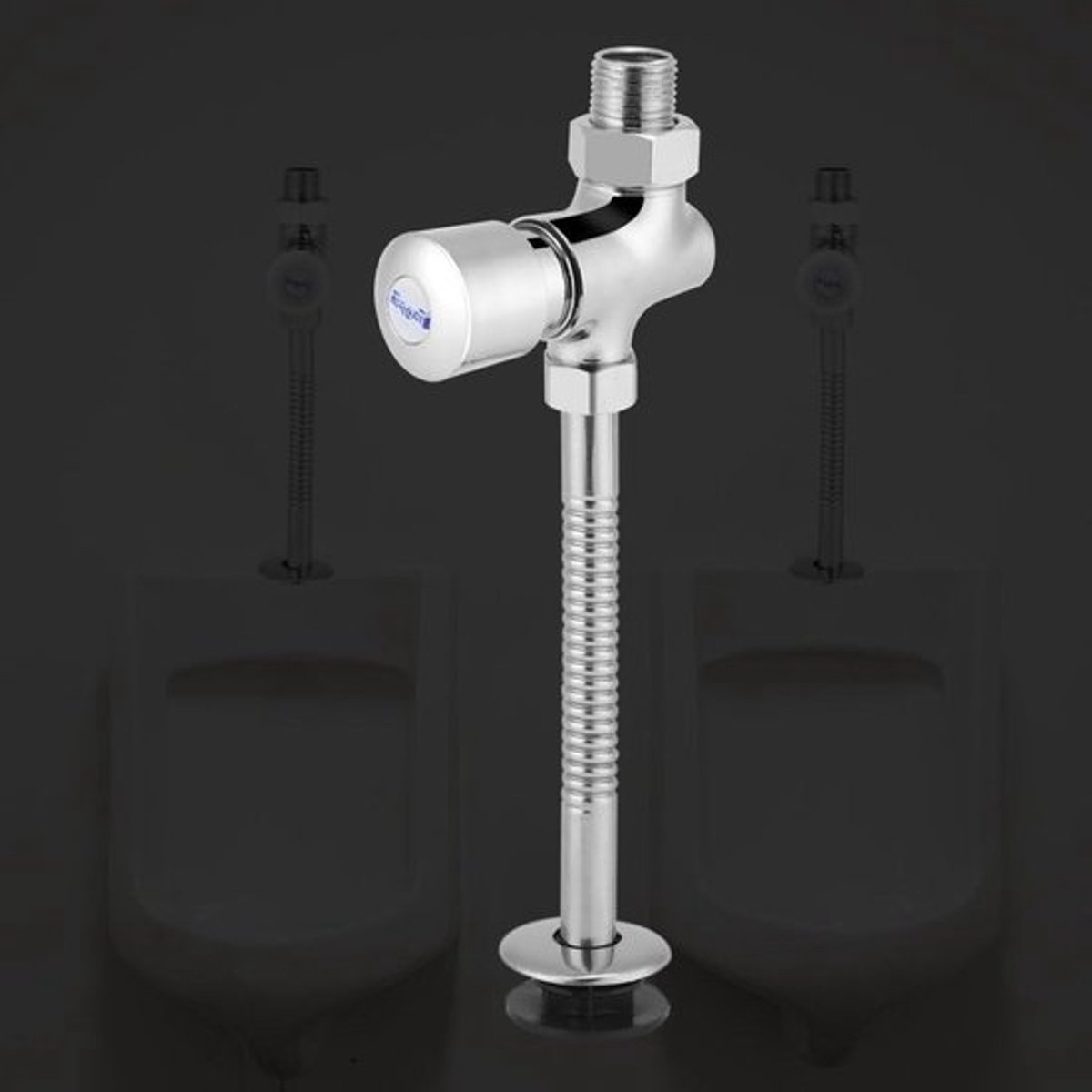 Handmatige spoelinstallatie voor urinoir met vertraging en automatische afsluitfunctie voor toiletgebruik in woningen en hotels