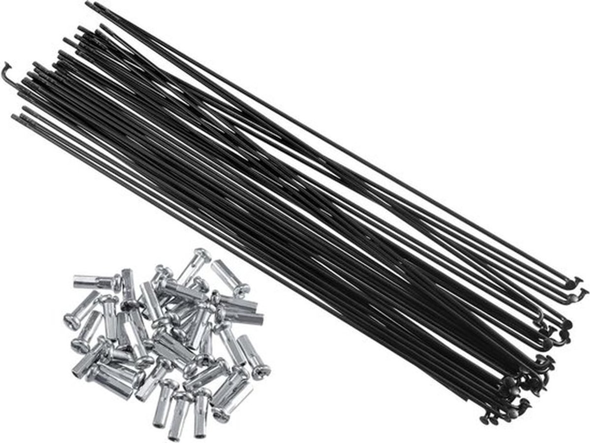 Fiets Stalen Spaken Pack van 36 stuks | 14G | 230 mm Lengte | Inclusief Nippels