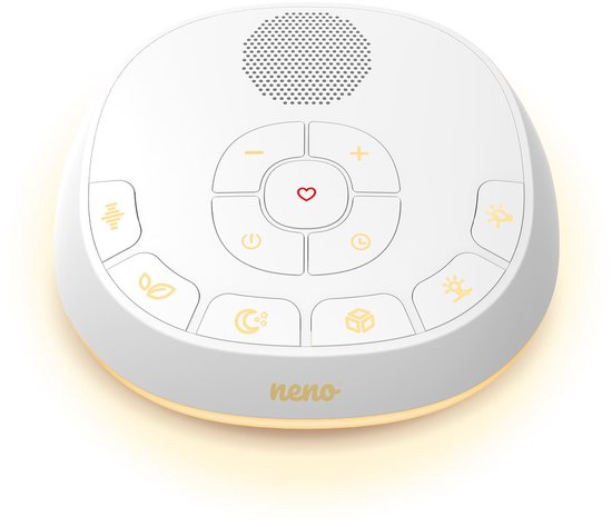 Neno Lumia Baby Sound Machine - Nachtlampje, Hartslagopname, White Noise, Slaapliedjes - USB-C - 11 Kleuren — afbeelding 5