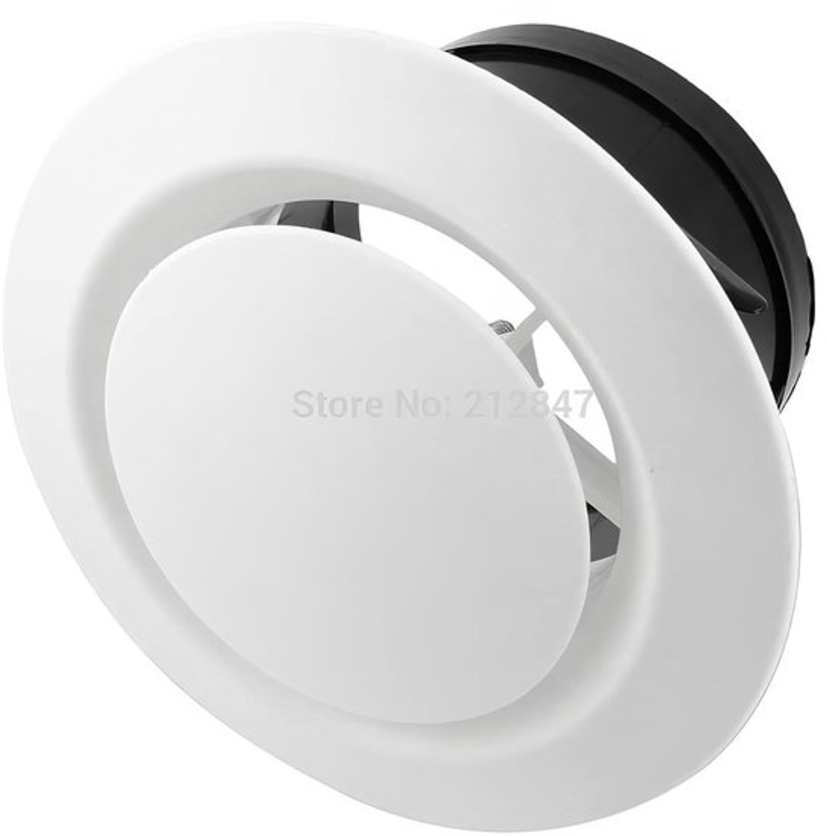Ventilatierooster Rond - Verstelbaar - ABS-kunststof - 150 mm - Insectenrooster - Eenvoudige installatie - Netto gewicht 250g - Luchtrooster