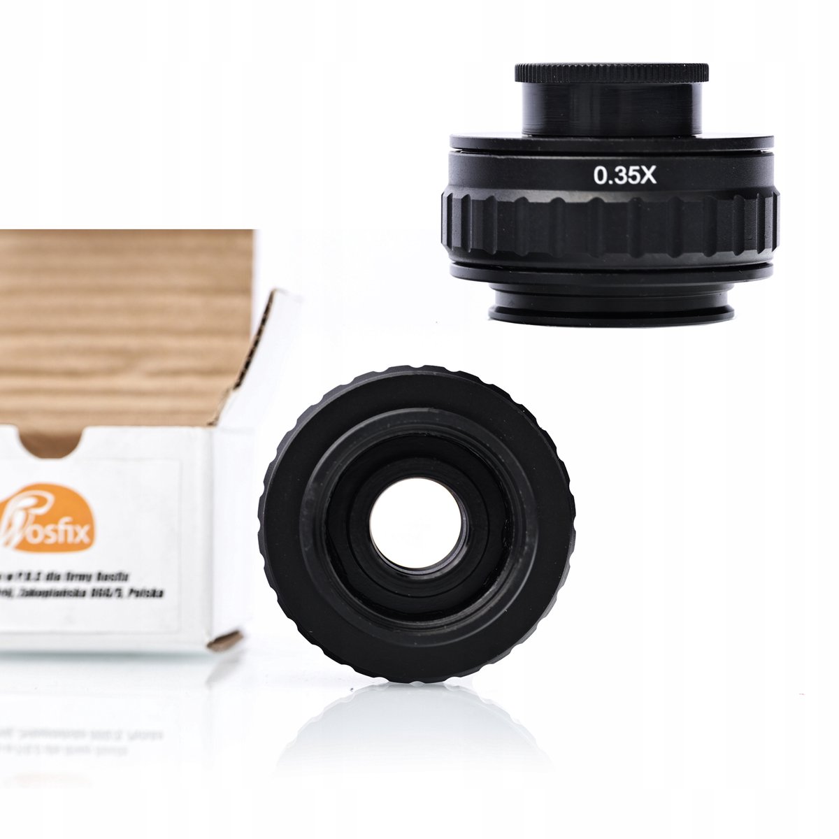 Rosfix Adapter Verstelbaar 0,4x voor Microscoopcamera - Hoge Kwaliteit - 25mm C-Mount, Montage 38mm