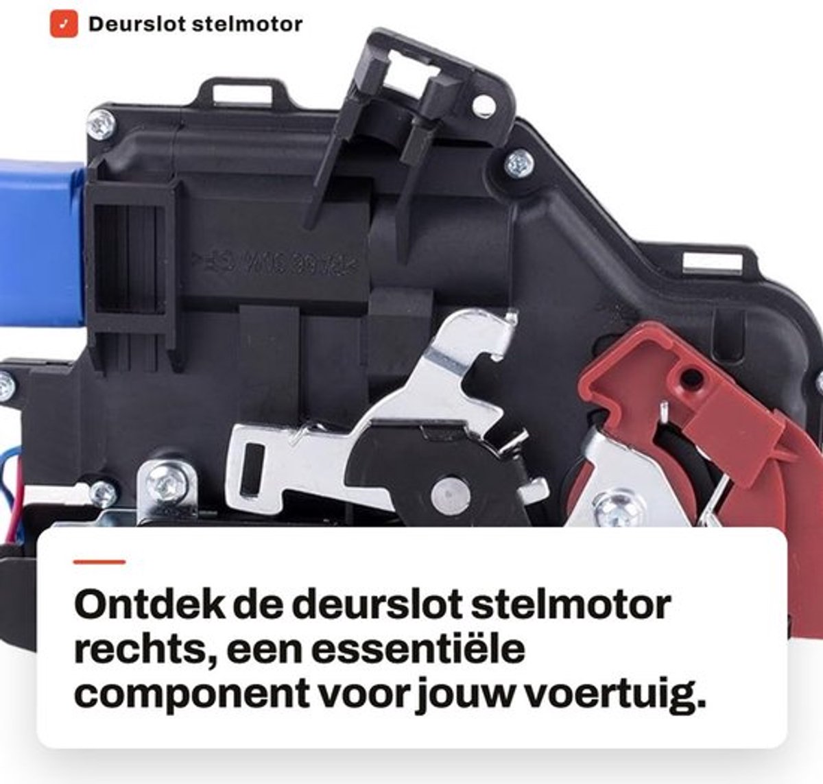 Deurslot Stelmotor Rechts - Centrale Vergrendeling - 9 Pinnen - Geschikt voor Golf 5/Plus - OE-onderdeelnummer 3D1837016 - Inbouwlocatie Passagierszijde