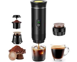 Mini Koffiezetapparaat - Zwart - Draagbaar - Milieuvriendelijke Materialen - Voor Koffieliefhebbers