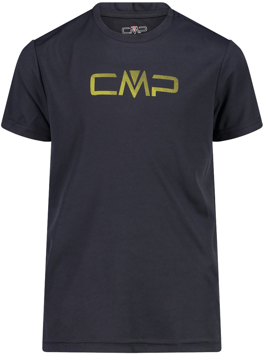 T-shirt met maxi-logo voor kinderen CMP Antraciet