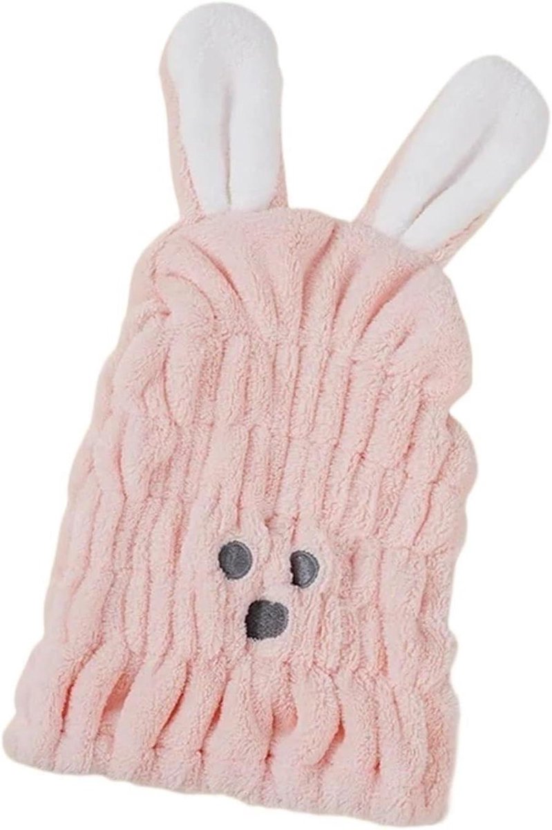 Haardroogkap - Droogkap Kinderen Dames - Haar Drogen - Zeer Absorberend Materiaal - One Size - Roze