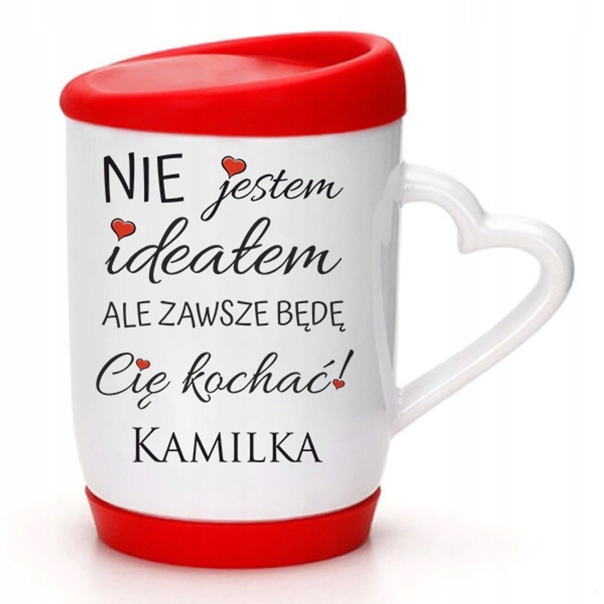 Keramische Mok met Lekvrije Deksel - 360 ml - Ideaal cadeau