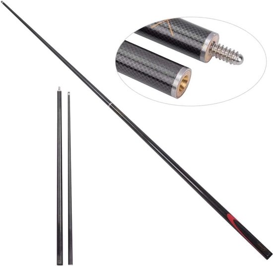 Professionele 9mm carbon biljartkeu voor snooker en pool, duurzame accessoires en keuze voor spelers — afbeelding 4