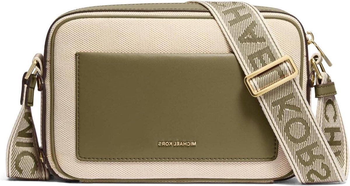 Dames Crossbody Tas - Schoudertas - Dagelijks Gebruik - Praktische Indeling - 45 x 35 x 5 cm - Safari Groen