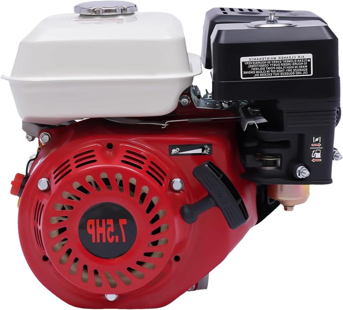 Benzinemotor - 4-takt motor kleine motor - Apparaten Aandrijven - Geluidsdempers - 75 pk - rood