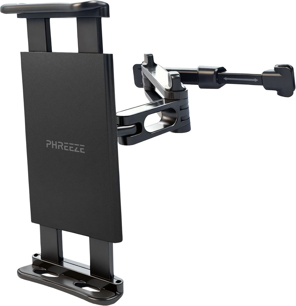 Phreeze CH11 - Tablet Houder Auto Hoofdsteun - Auto Telefoonhouder & Tablethouder - Autohouder Tablet - Verstelbare Arm - Universeel