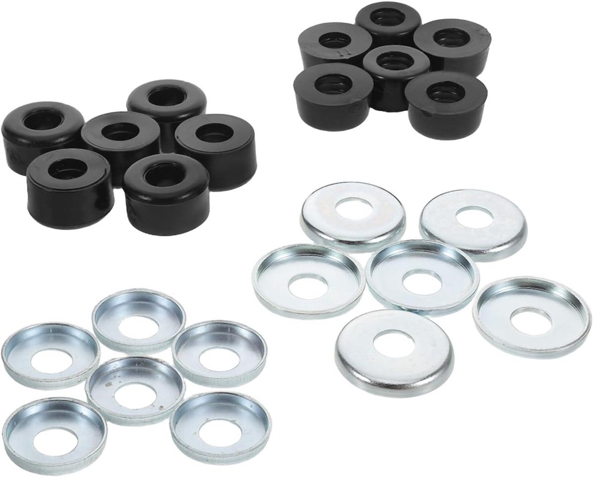 Rolschaats Pads - Skateboard Bussen - Schokabsorptie Bieden - Slijtvast Plastic Materiaal - 2.30X2.30X1.30CM - Multi