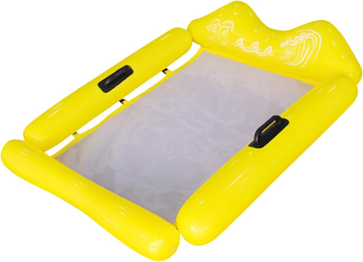 Waterhangmat - Drijvend Loungen - Ontspannen op water - Gebalanceerd drijfvermogen - 107 cm - Geel