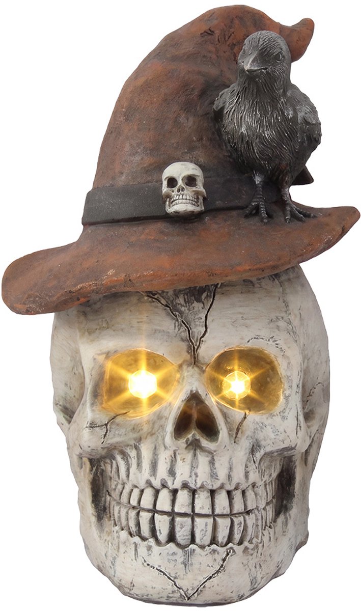 Clayre & Eef Halloween decoratie Overig Wit Kunststof Herfst decoratie