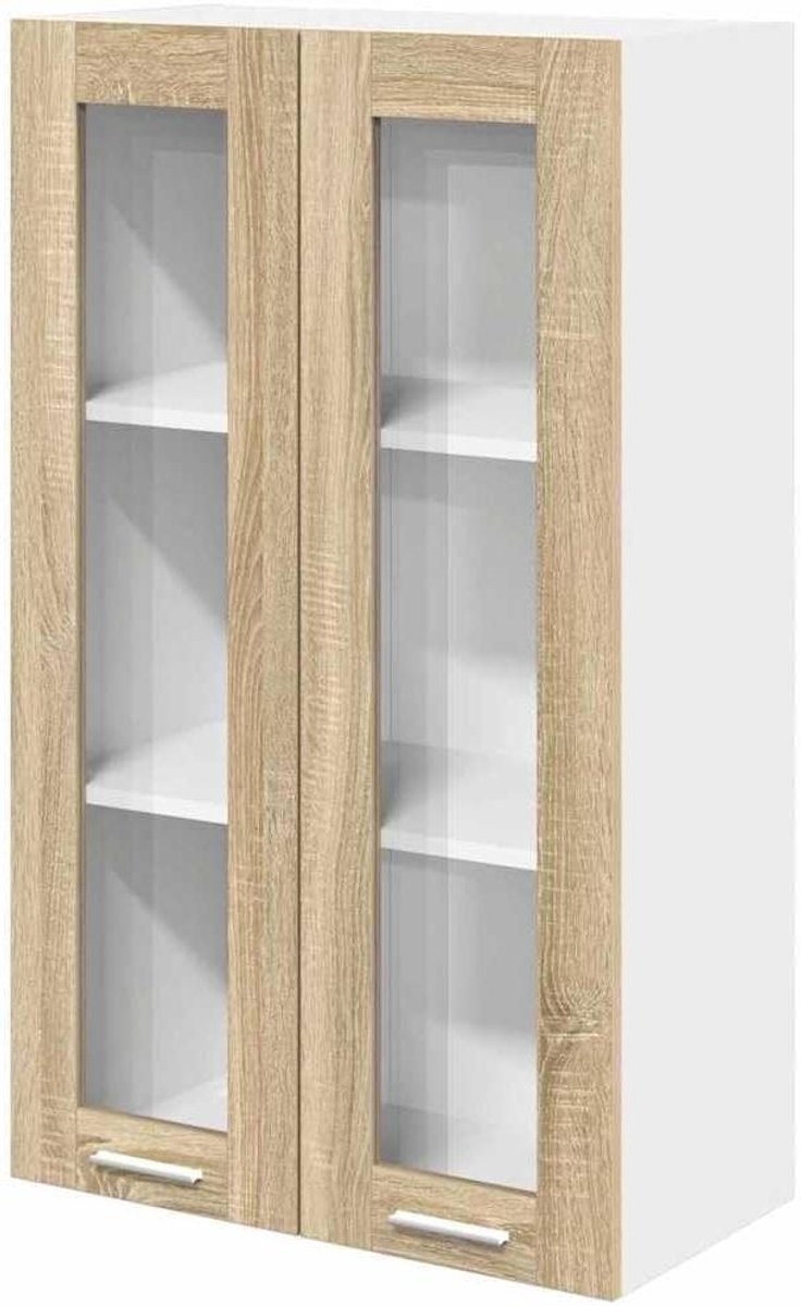 Hangende Keukenkast - Keukenkast Plank - Keuken Organizer - Eenvoudig Design - 60 x 31 x 100 cm - Sonoma-eiken