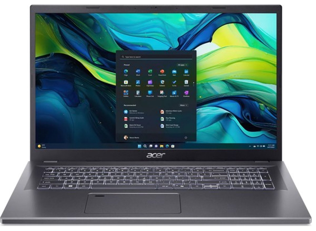 Acer Aspire 17 | A17-51M - 17.3″ FHD IPS - Intel Core 7 150U - 16GB DDR5 - 512GB M.2 SSD - Toetsenbordverlichting - Windows 11 Pro
