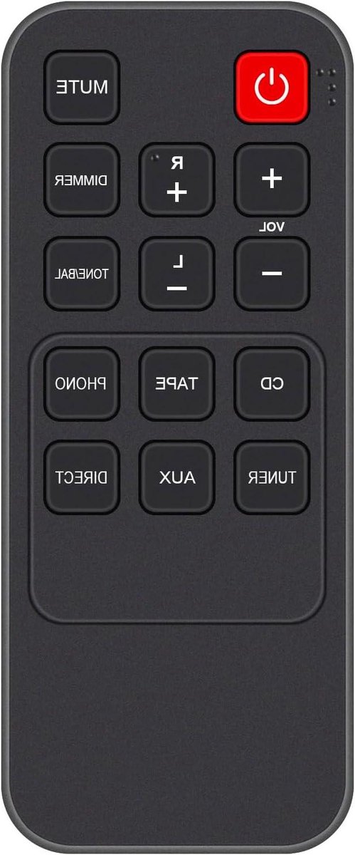 Vervangende Afstandsbediening - Afstandsbediening Pioneer - Stereo Bediening - Geen Programmering Nodig - 12 cm - Zwart