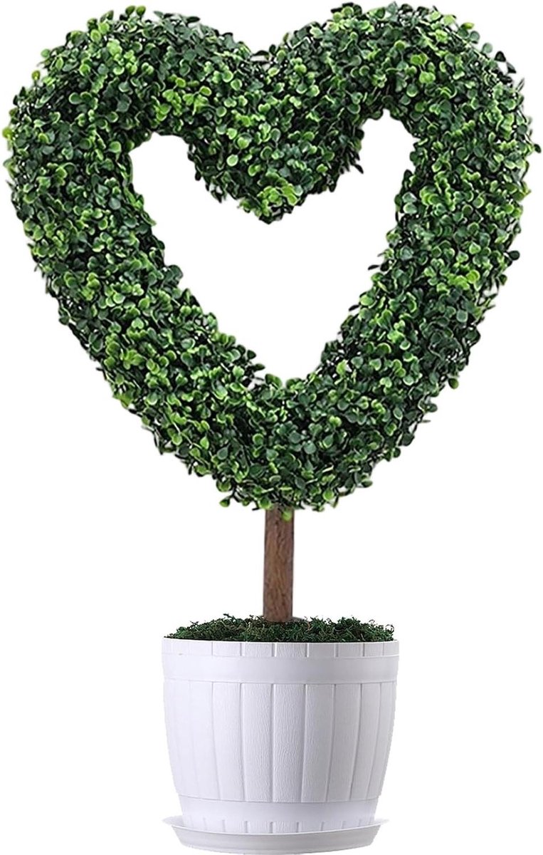 Hart Vormsnoei - Decoratieve Plant Kunstmatige Haag - Tuin Decoratie - Elegante Hartvorm - 20D x 30B x 20H cm