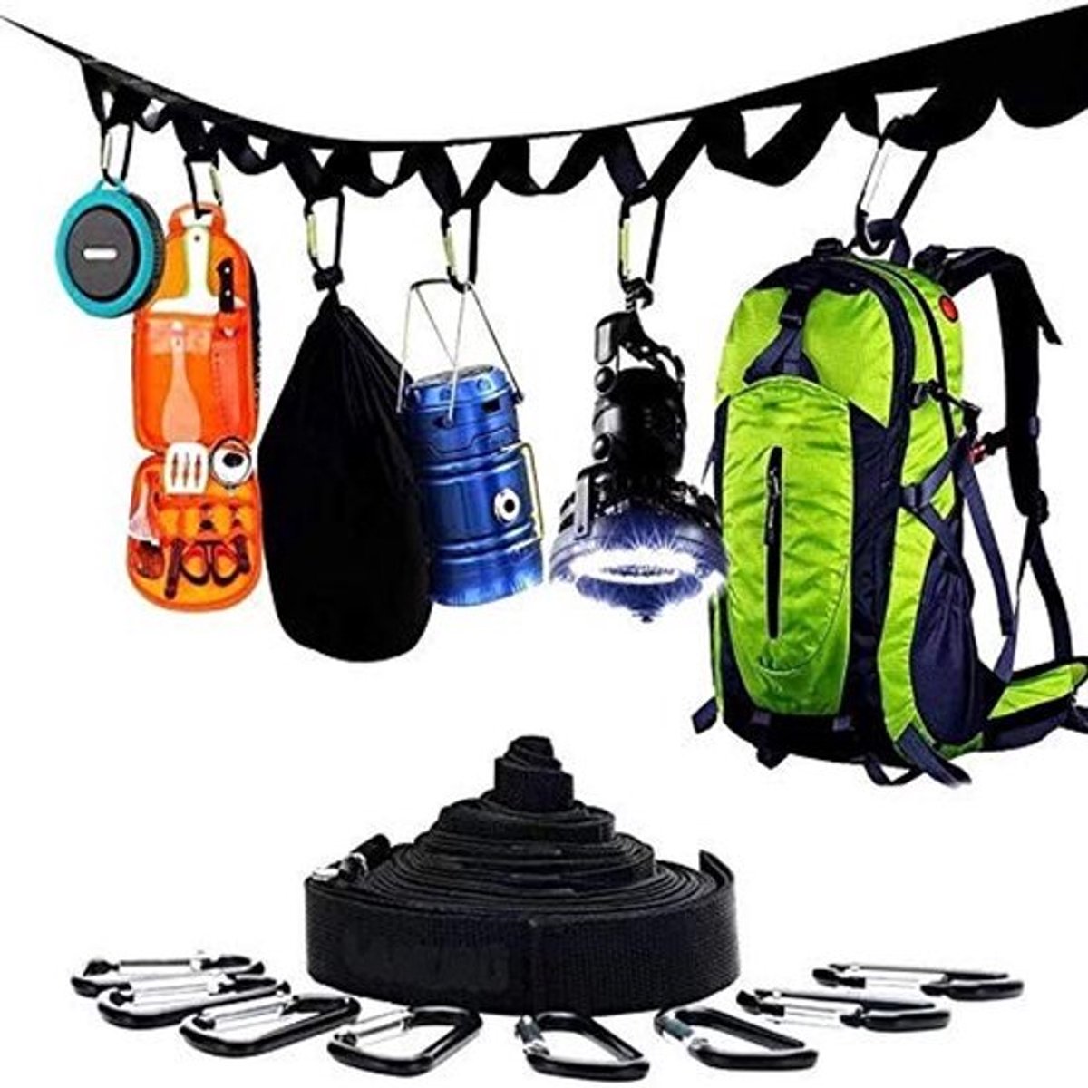 Waslijn Uittrekbaar - Camping Waslijn - Drooglijn Buiten - Nylon Waslijn - Weerbestendig - Lichtgewicht 167 g