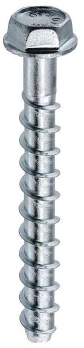 Betonschroeven - Schroeven voor beton - Snel monteren - Zelfborende punt - 8x80 mm - Zilverkleurig
