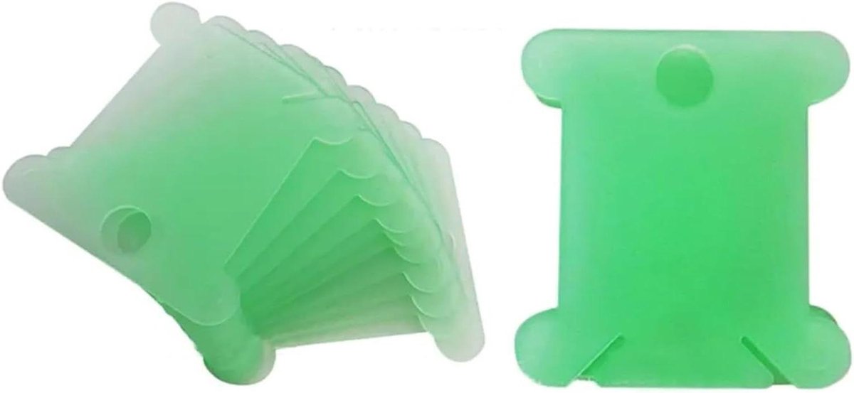 Garen klossen - Draad organizers - Handwerk organiseren - Gladde snagvrije randen - 500 stuks - Groen