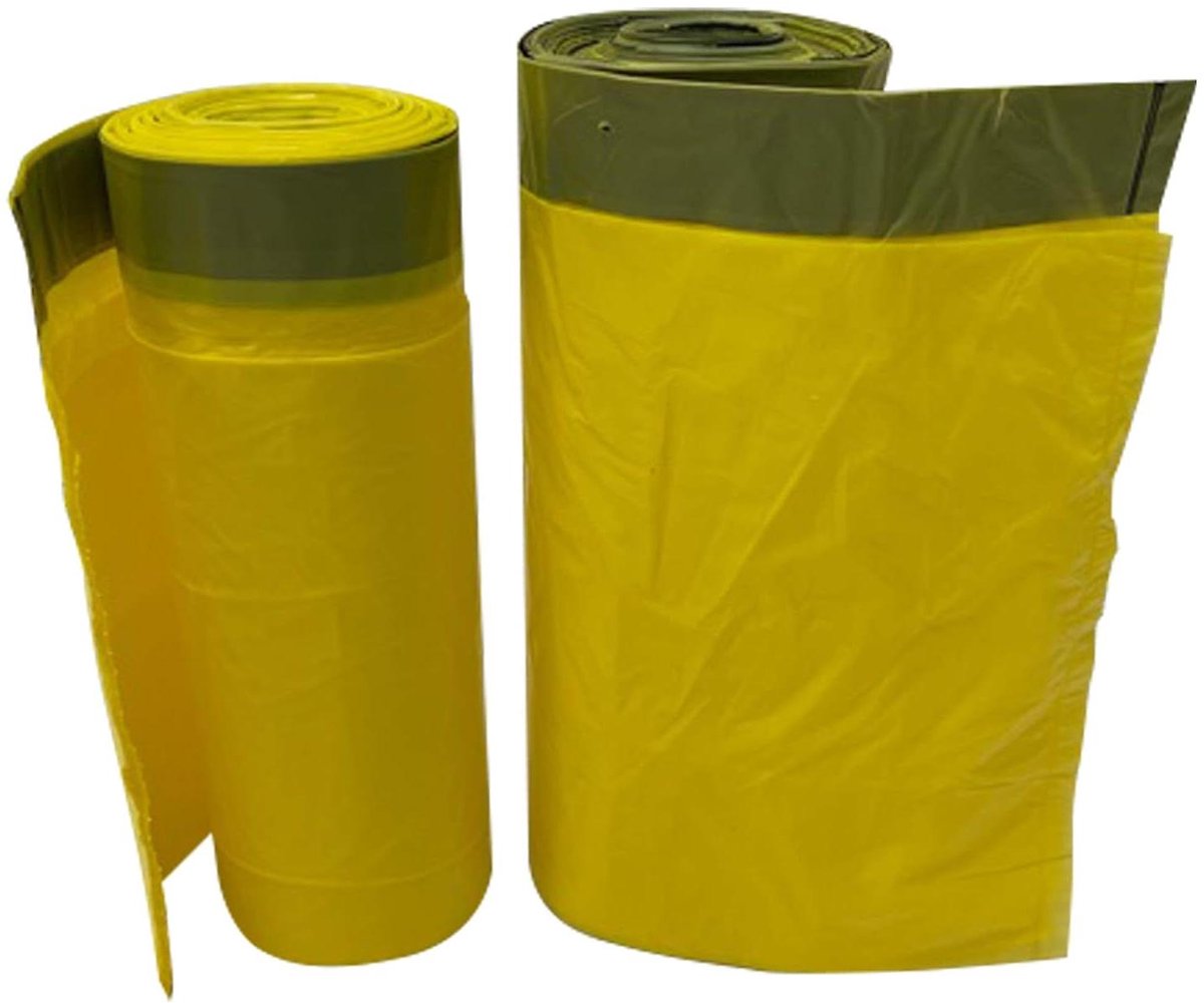 Afvalzakken - Vuilniszakken - Afval Scheiden - Met Trekband - 70 Liter - Geel