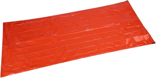 Nood Slaapzak - Survival Zak - Buiten Bescherming - Thermisch Reflecterend - 210 x 90 cm - Oranje — afbeelding 4